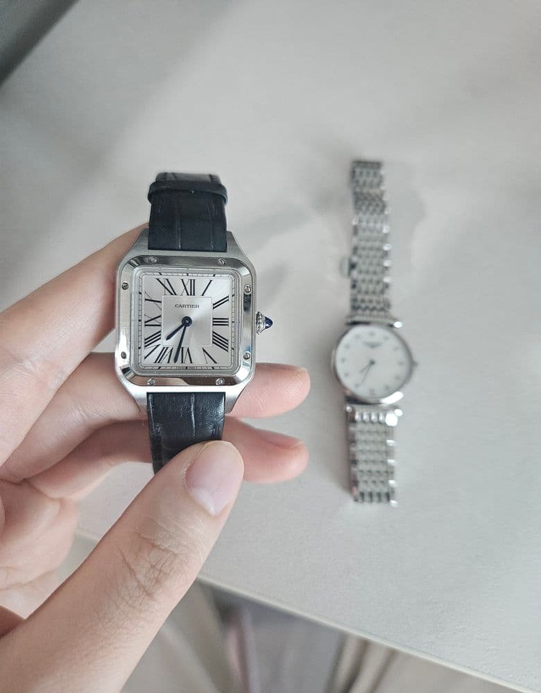 Cartier Santos-Dumont and Longines La Grande Classique