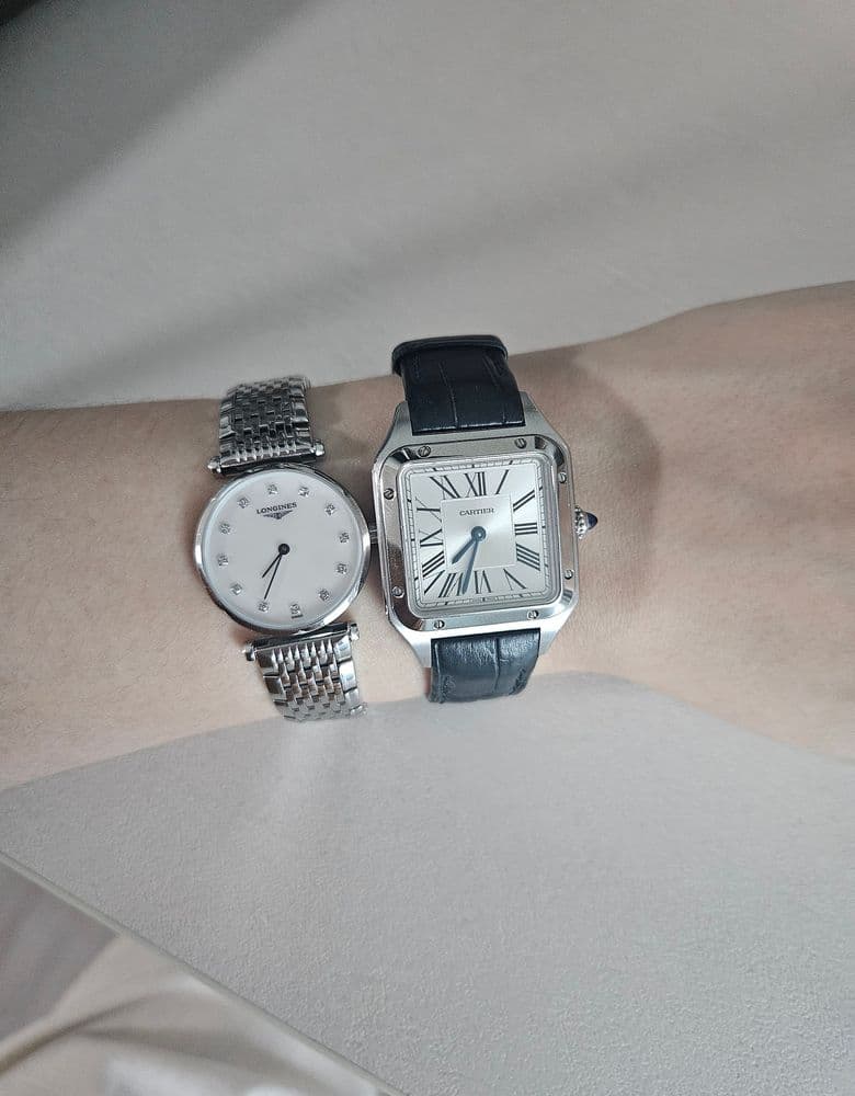 Cartier Santos-Dumont and Longines La Grande Classique