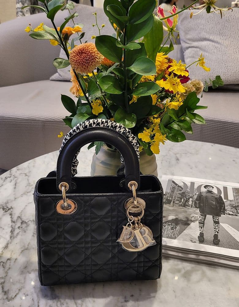 Dior Small Lady Dior My ABC Dior Bag Cannage Lambskin Black