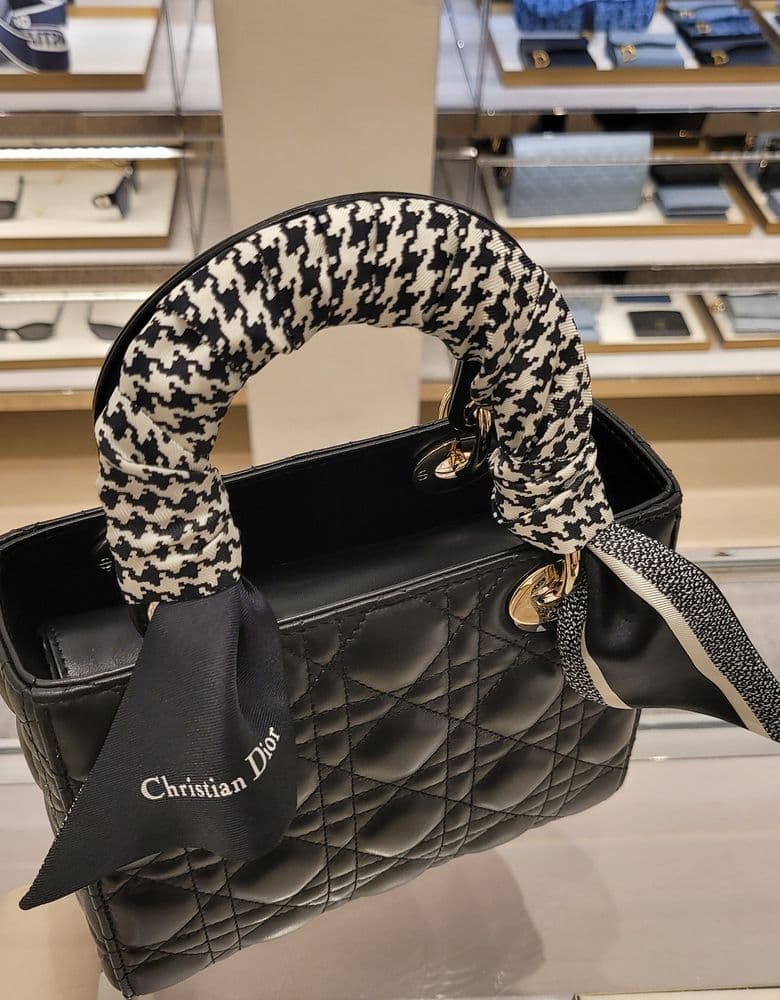 Dior Small Lady Dior My ABC Dior Bag Cannage Lambskin Black