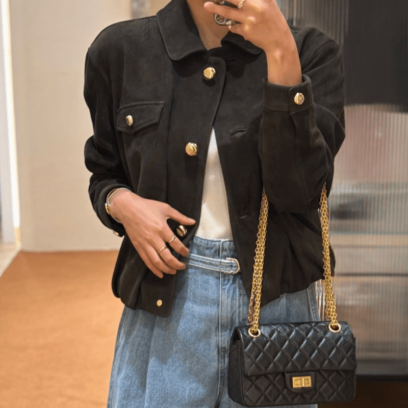 스웨이드 자켓부터 모피까지 마인 2025 가을 컬렉션 착용 후기