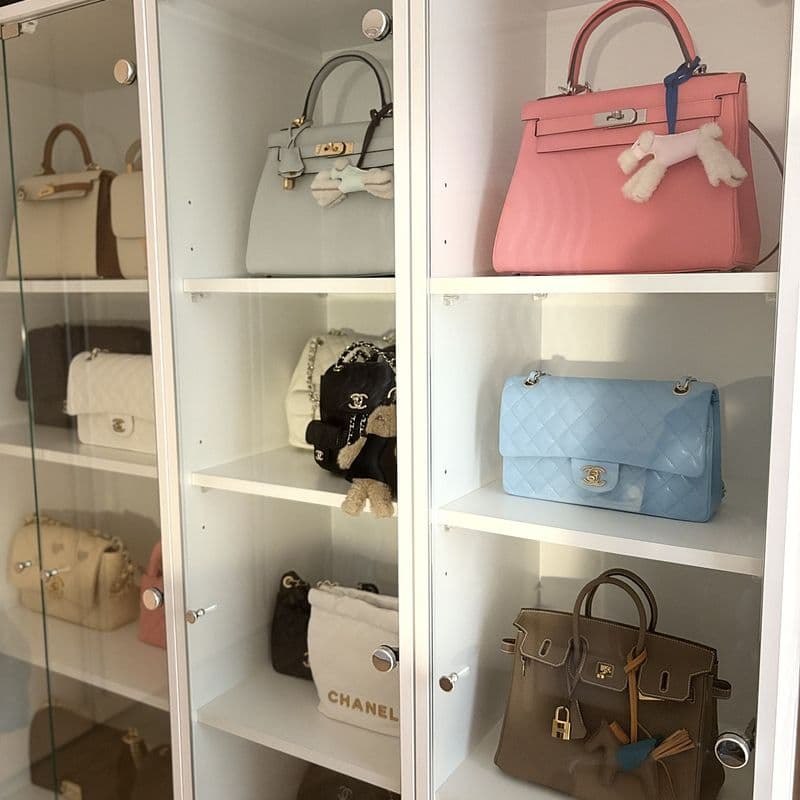 샤넬, 에르메스로 가득한 가방장 소개