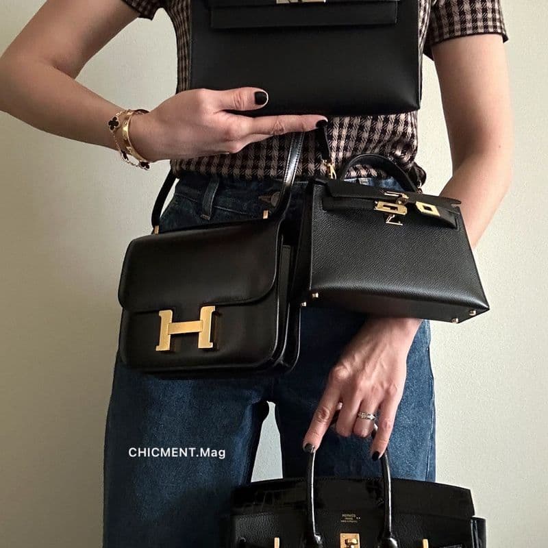 Hermès Birkin vs. Kelly vs. Constance: A Comparison of Black Bag Sizes and Features