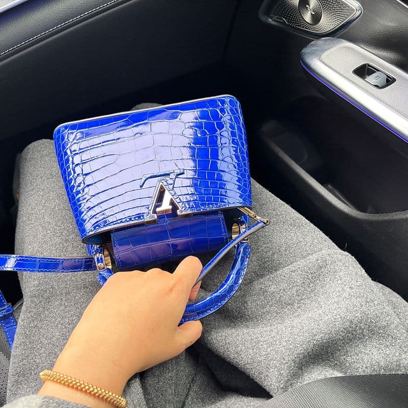 Dreaming of spring with the Louis Vuitton Capucines Exotic Mini bag.