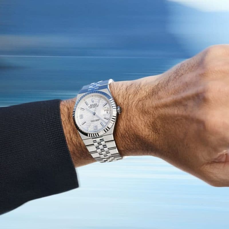 Rolex unveils the new 'Land Dweller' with an integrated bracelet.