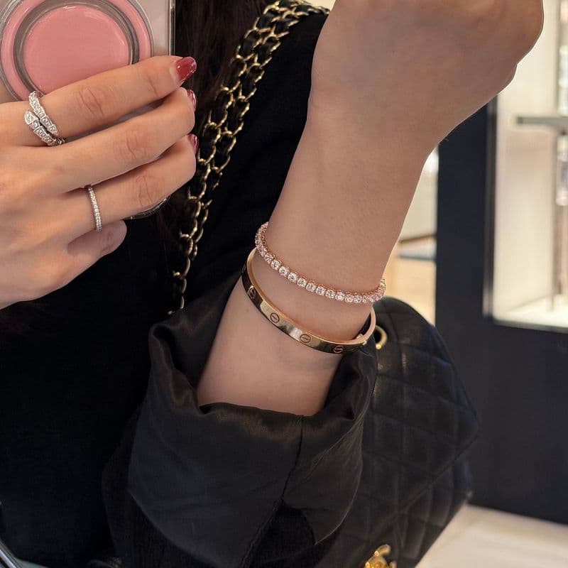 So, after losing that Tiffany bracelet, what did I replace it with? A tennis bracelet...