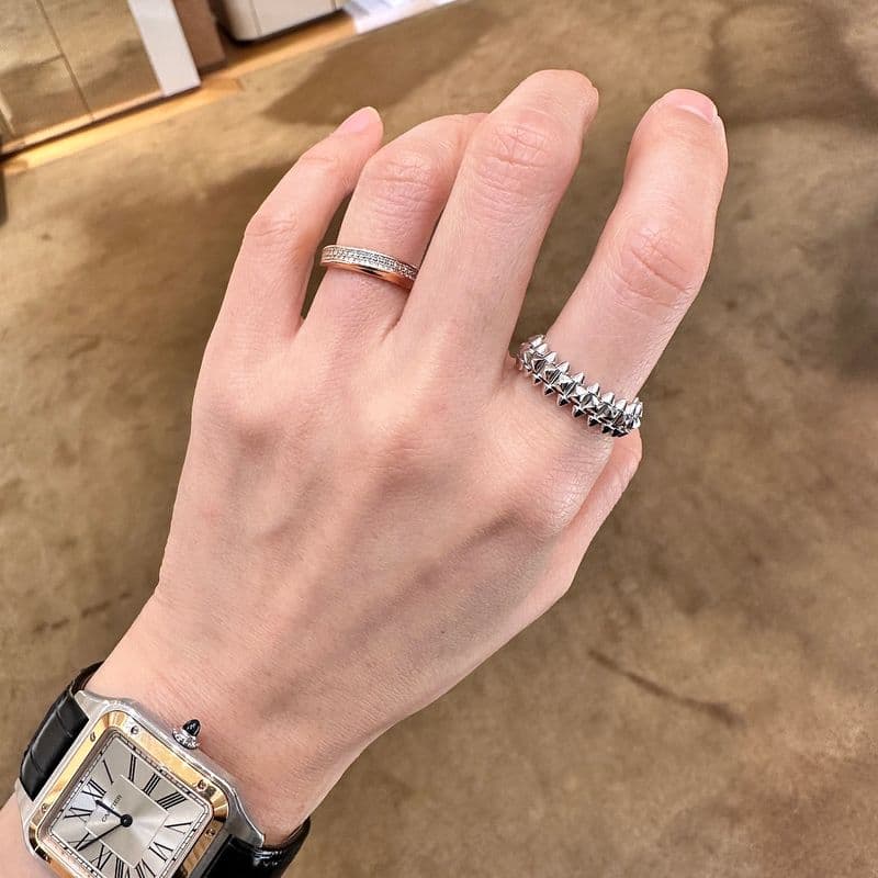 Went to Cartier amidst the price hikes, intending to buy a Clash ring in white gold, but ended up falling for Dior that day.