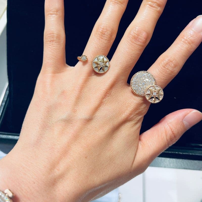 디올 주얼리-마이 디올, 로즈드방, Rose Dior Bagatelle 착용샷(매장 방문 OOTD 포함)