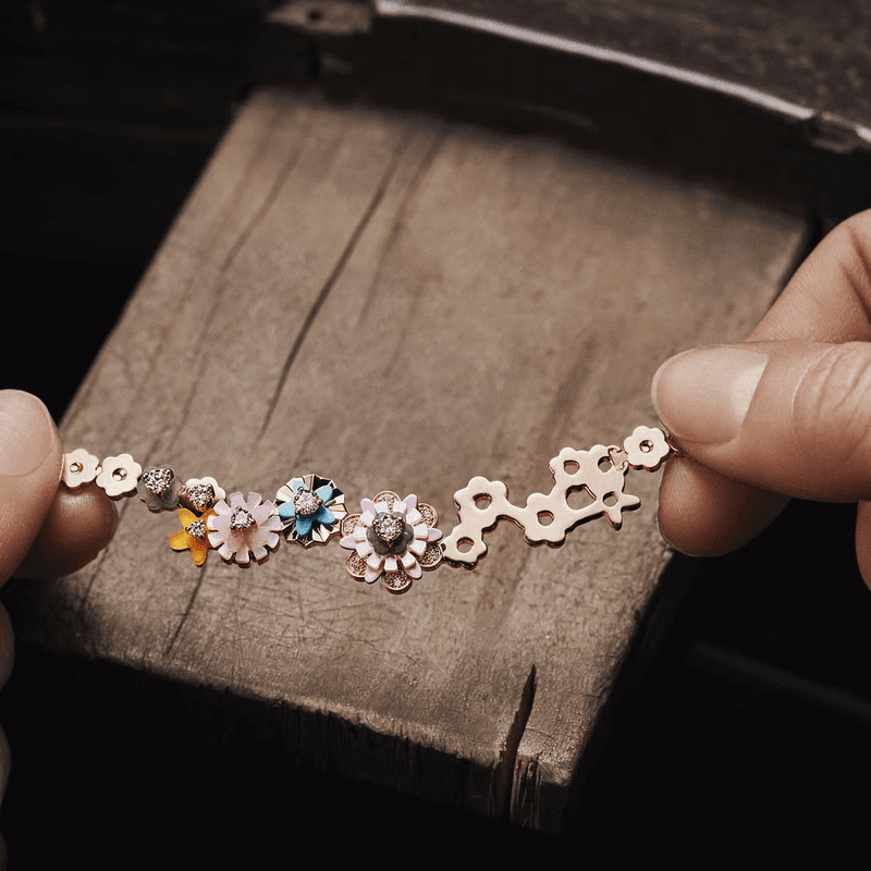 Dior's new jewelry collection, Diorigami, inspired by origami.