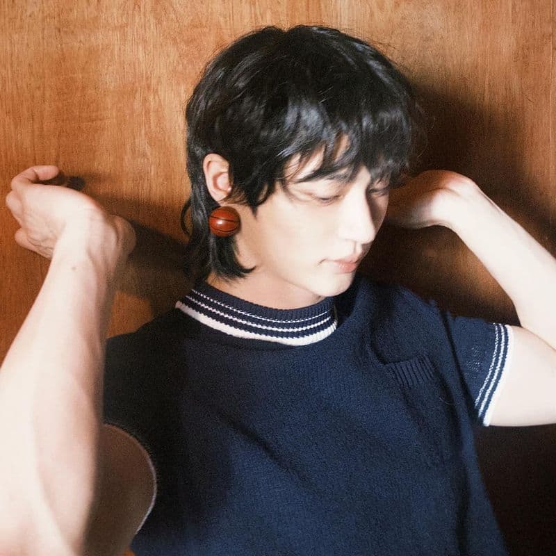 The wolf cut is back, and Byeon Woo-seok is rocking the Prada look.