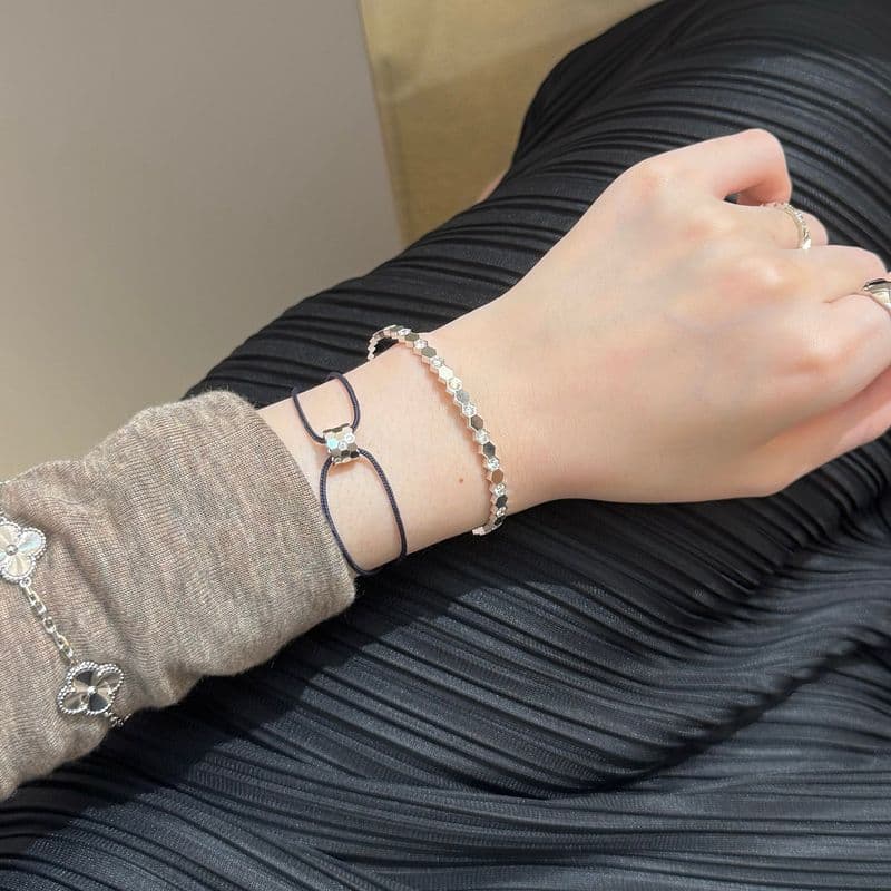 Chaumet's New Bracelet Preview: Beads Chaumet Cord Bracelet vs. Bangle Comparison Review (feat. Dior Lady Bag, Van Cleef & Arpels 5 Motif)