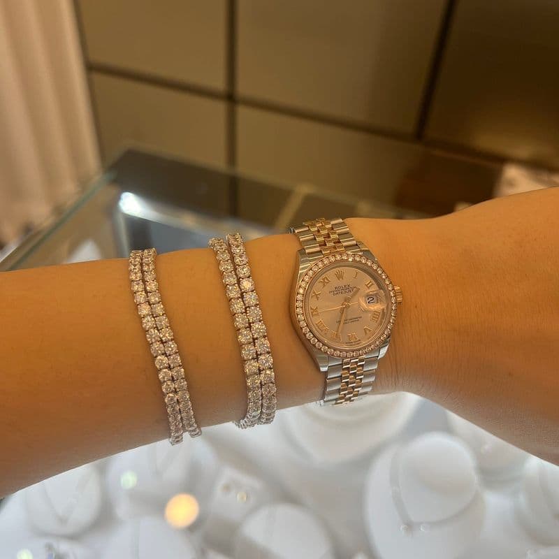 듀.포테리얼(Du.Foterial) 테니스팔찌 실착 후기｜14k 대비 60% 가격, 가성비 아이템