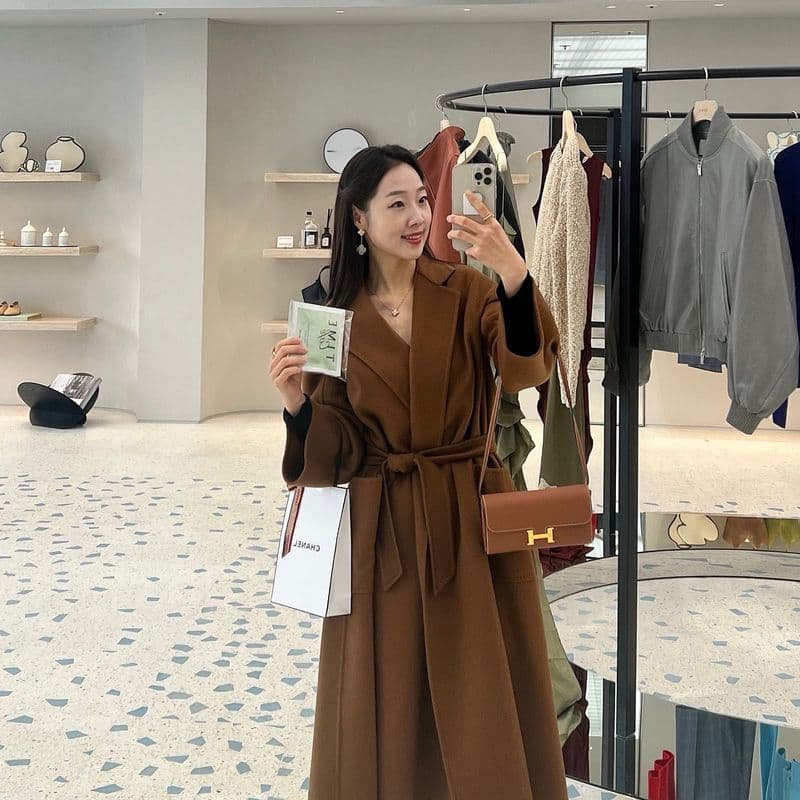 막스마라 루드밀라(구 라브로) 토바코 착용후기 (feat. 에르메스 콘스투고, 샤넬 슬링백)