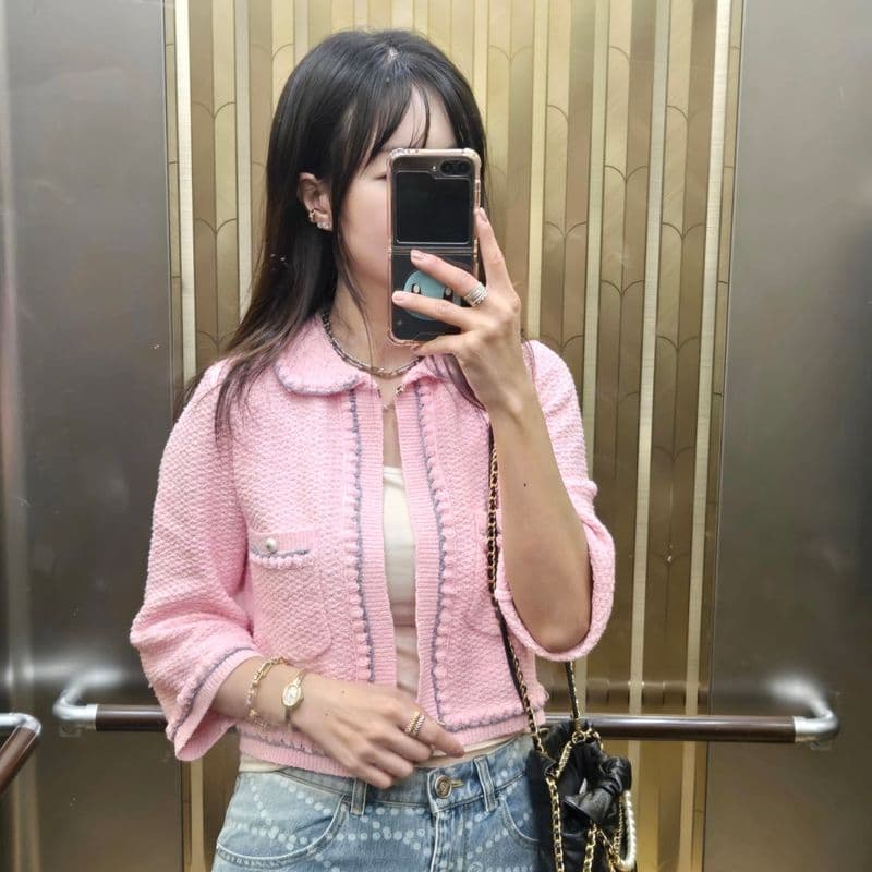 여름 오피스룩 필수템 | 샤넬 카디건 & 에르메스 까레 스타일링