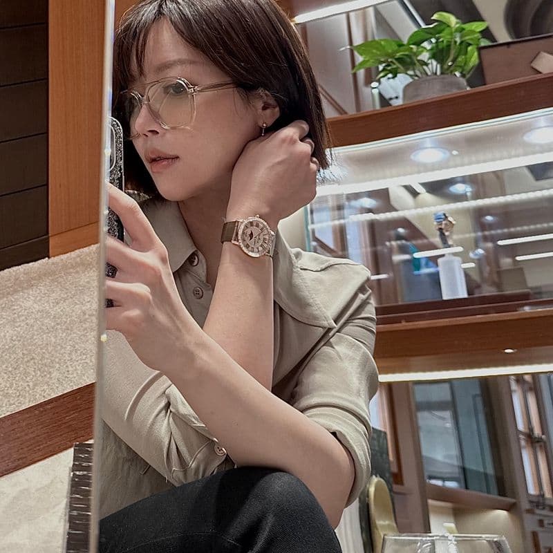 하이엔드 여성 시계, 블랑팡 레이디버드 컬러즈 누드 모카 착용 후기