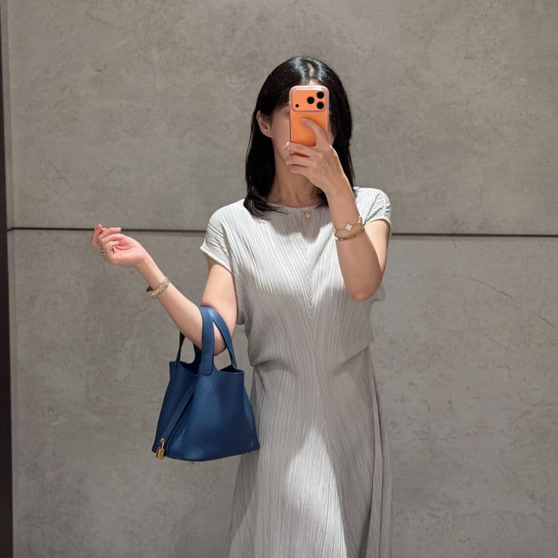 에르메스 피코탄 18 블루타이 실물 후기 및 페르마브라스 하드웨어 착용샷