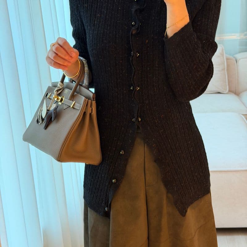 랑방컬렉션 26FW 컬렉션 가디건 및 블라우스 코디 착용샷 후기