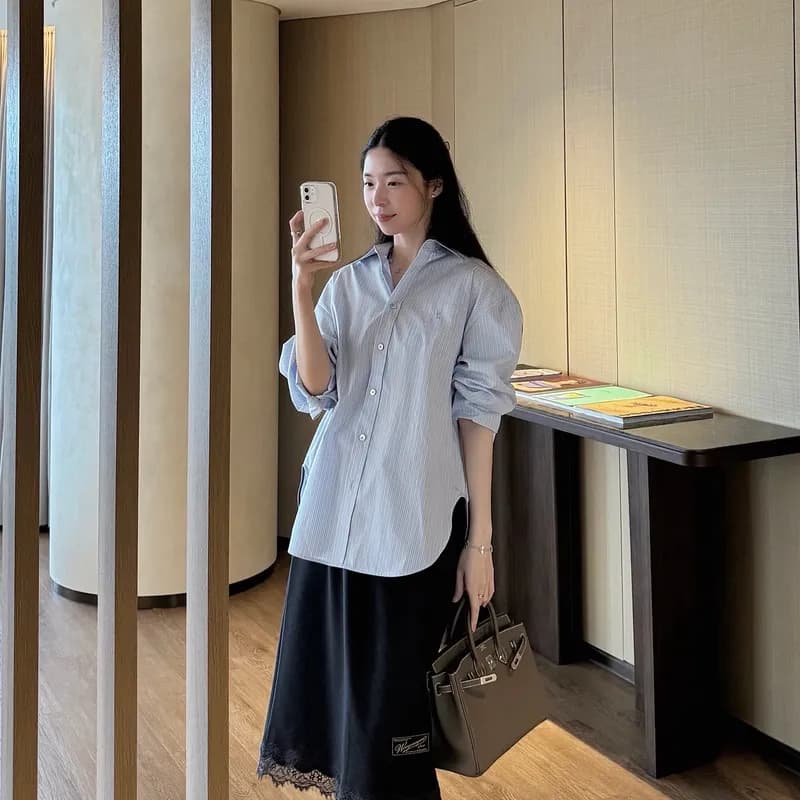 가을 OOTD, 반클리프아펠 10모티브 칼세도니 목걸이 및 5모티브 기요셰 팔찌 착용 후기