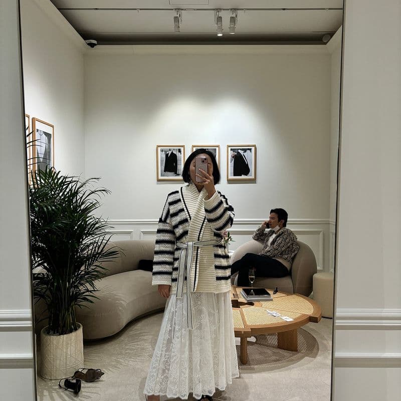 Tried on the new Dior Women's Fall 2024 collection.