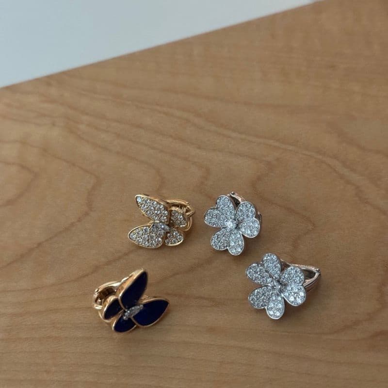 Van Cleef & Arpels Frivole vs. Two Butterfly Earrings: A Comparison