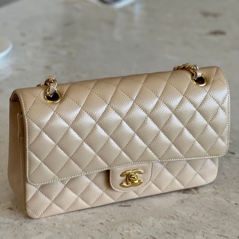 샤넬 클래식 미디움(미듐) 베이지, 프로포즈백 추천! 봄 코디 모음