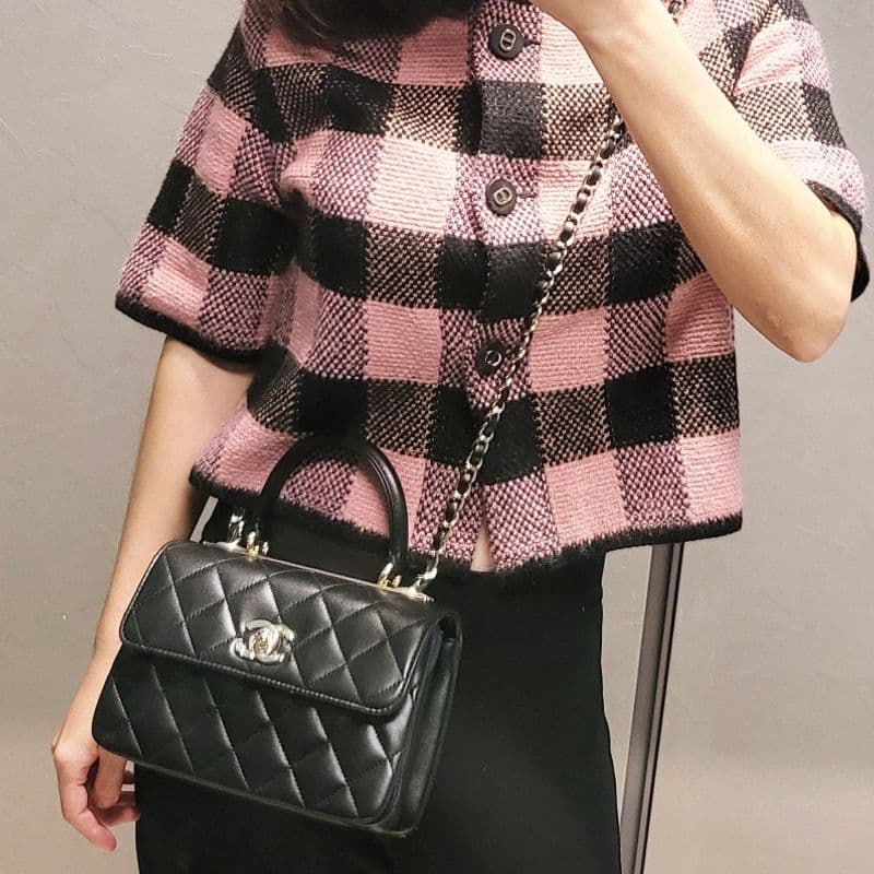 샤넬 24SS 트렌디 CC뉴미니 핸들 플랩백 구매 후기, 사이즈 비교