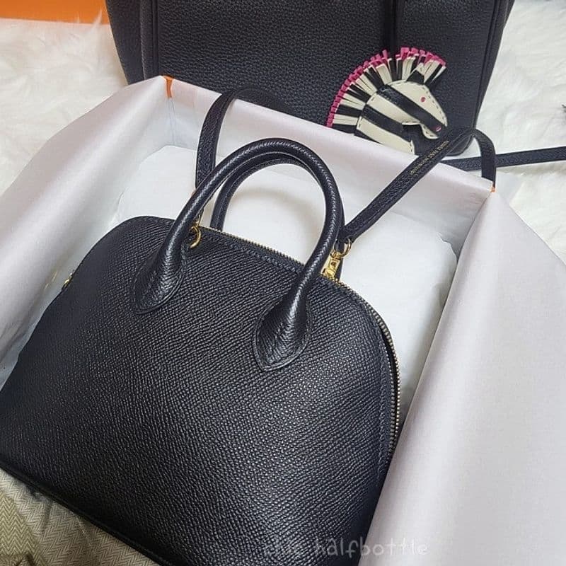 에르메스 볼리드 미니, 사이즈 고민 끝! 수납력 테스트 후기