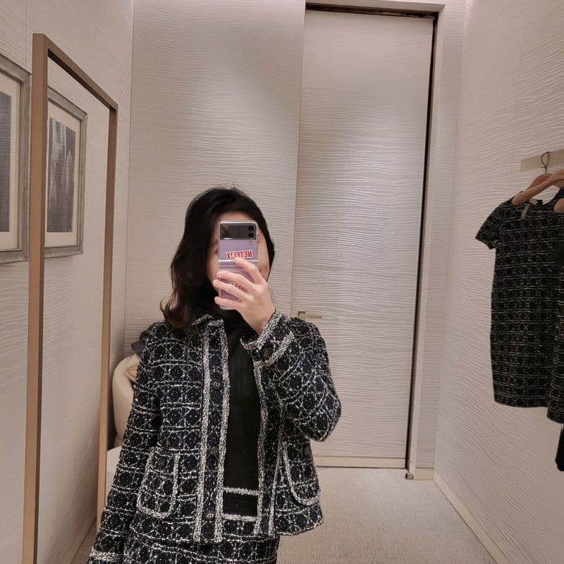 디올 24 S/S 한소희 셋업, 매크로까나쥬 크롭 재킷 착용 후기