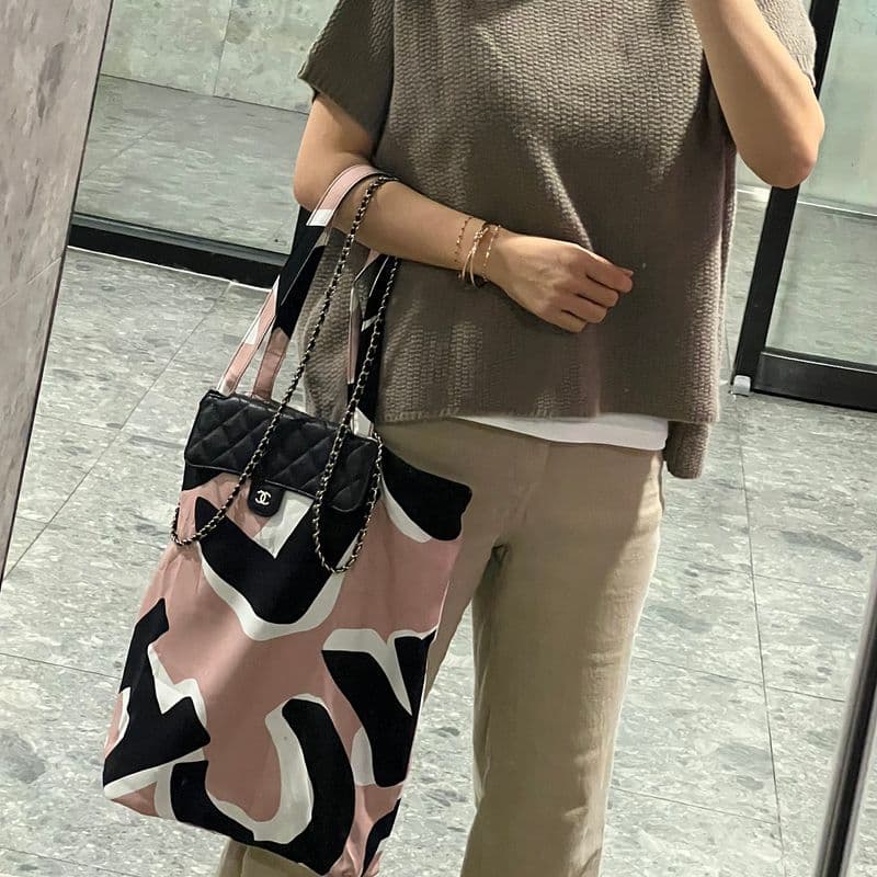 원마일룩 추천! 샤넬 에코백 코디 모아봤어요