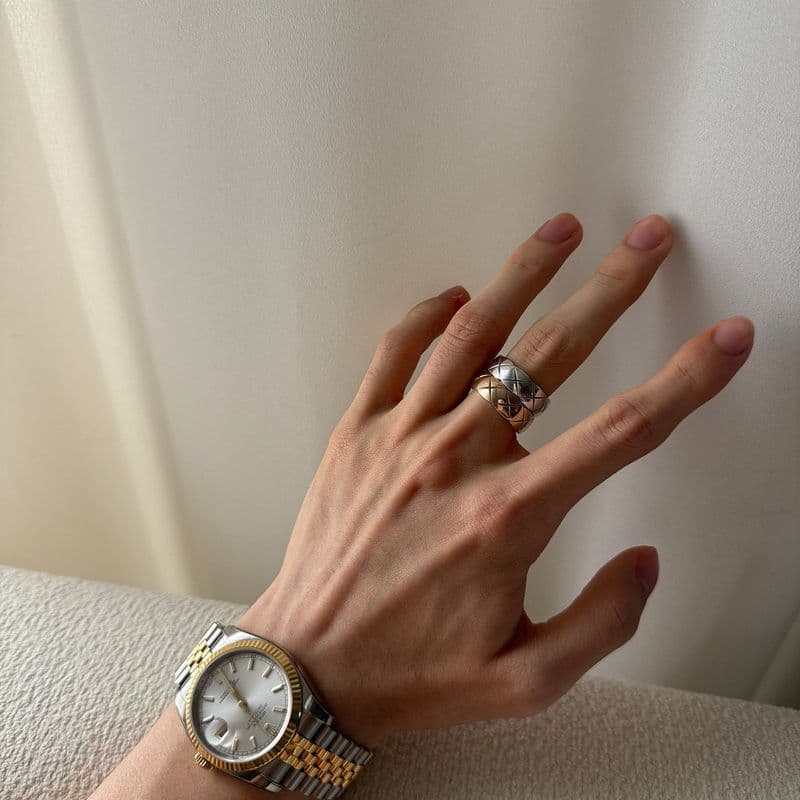 남자 시계 추천! 롤렉스 데이저스트 콤비, 샤넬/까르띠에 반지 레이어드 