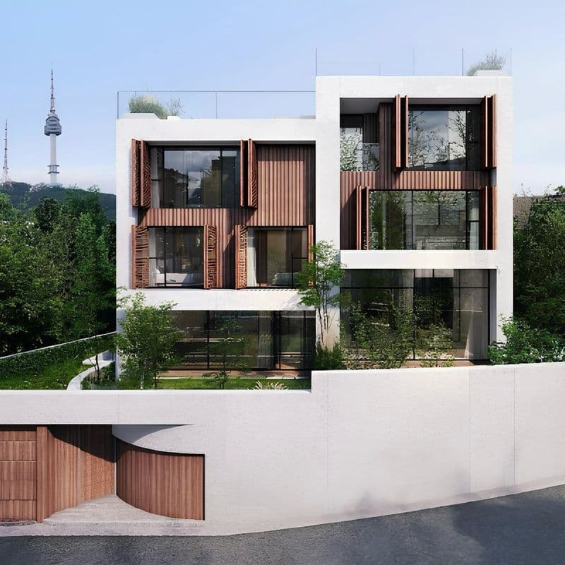 Le Muet Hannam: A high-end luxury residence designed by Yoo Hyun-joon Architects, rising in an affluent neighborhood.