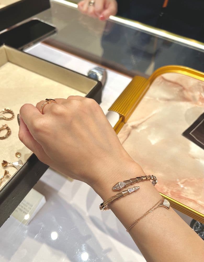 불가리 세르펜티 데미파베 브레이슬릿 언박싱했어요🎁🐍✨