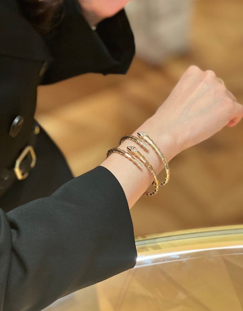 불가리 세르펜티 데미파베 브레이슬릿 언박싱했어요🎁🐍✨