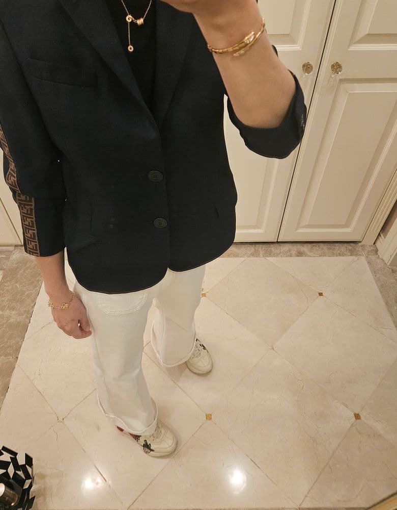 불가리 비제로원 미니 로즈골드 네크리스