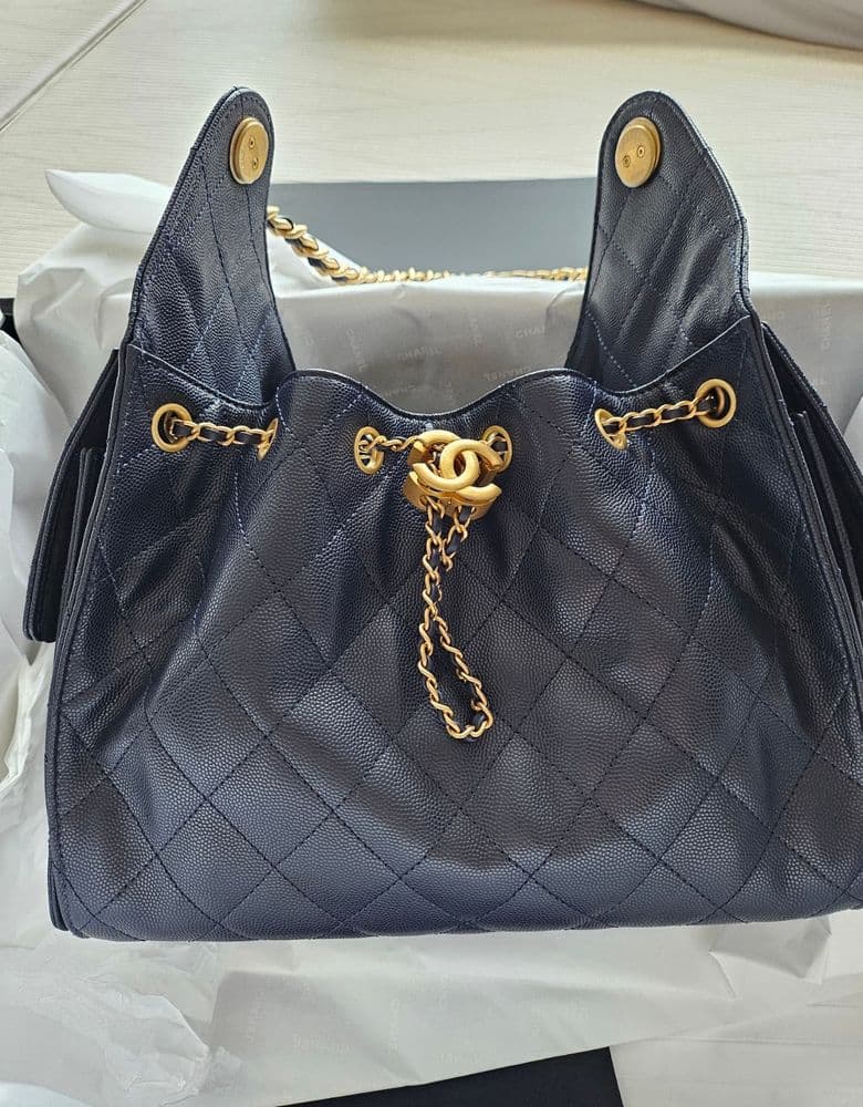 샤넬 25백 네이비