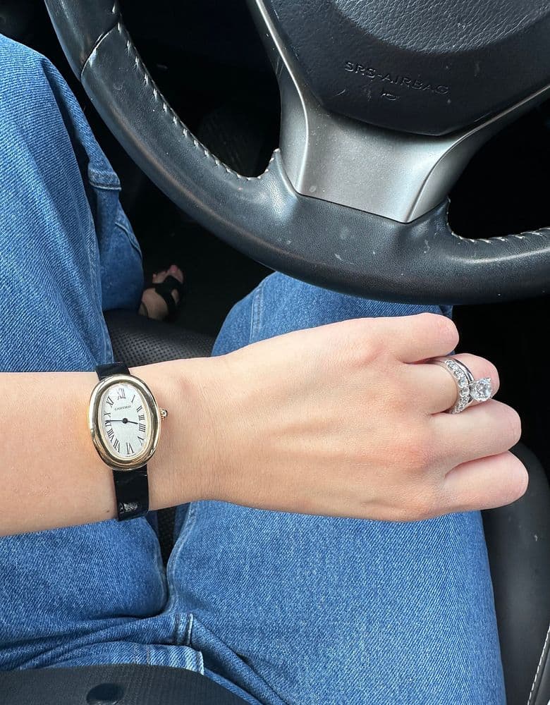 까르띠에 시계 착샷 모음(베누아 스몰, 머스트 드 까르띠에, 발롱블루 스틸)