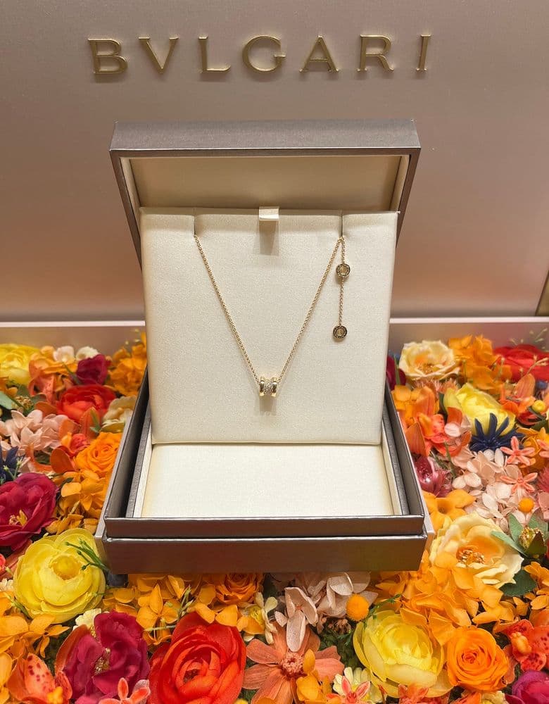 불가리 미니 파베 목걸이