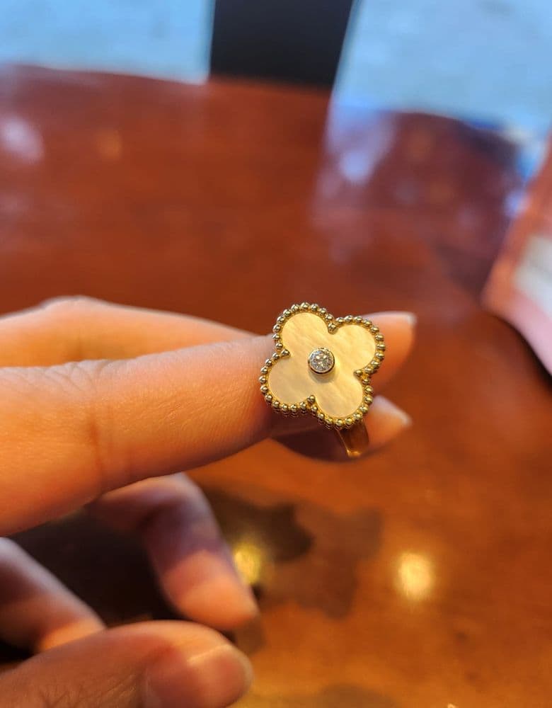 Van Cleef & Arpels Vintage Alhambra Mother-of-Pearl Ring