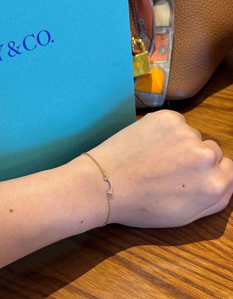 티파니 스마일 미니 팔찌