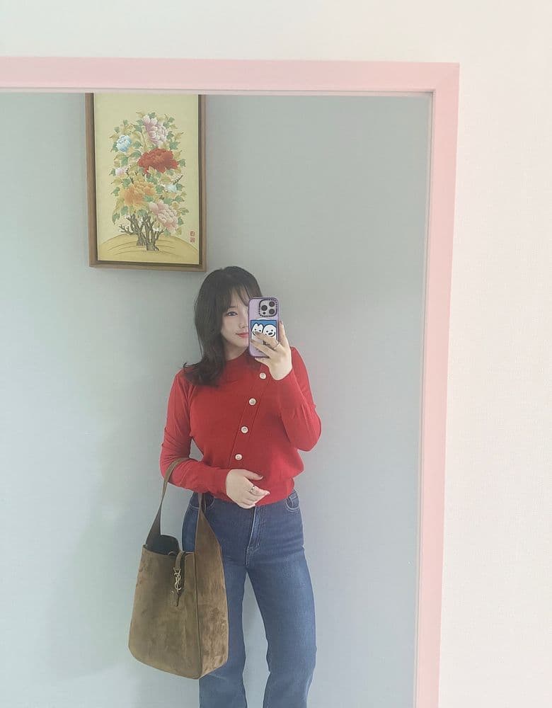 생로랑 스웨이드 LE 5 À 7 백 (Feat:사이즈헷갈리지마세요!!)