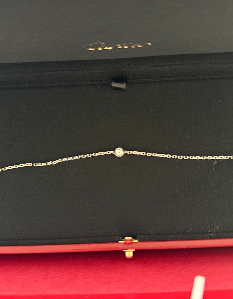 까르띠에 다무르 화이트 골드 미디엄 팔찌