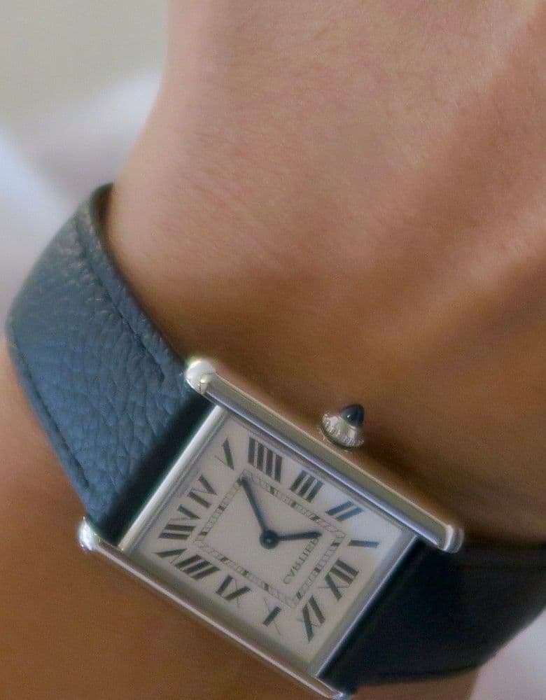 까르띠에 탱크 머스트 라지 가죽