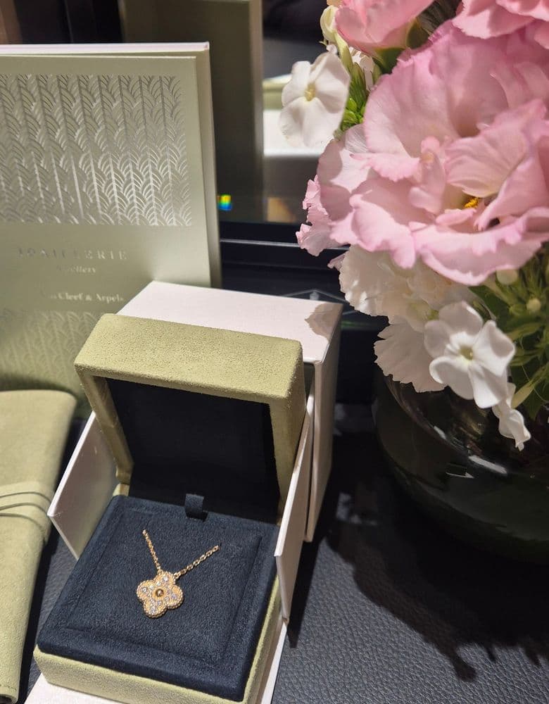 Van Cleef Vintage Alhambra Diamond Yellow Gold