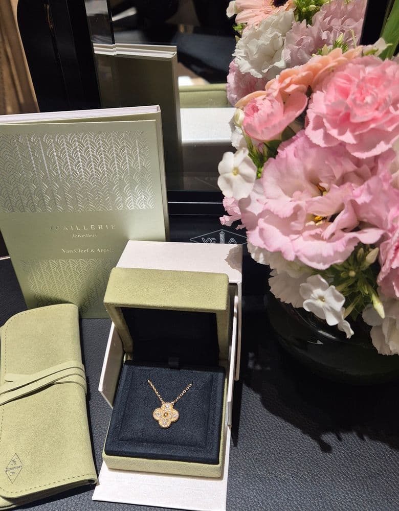 Van Cleef Vintage Alhambra Diamond Yellow Gold