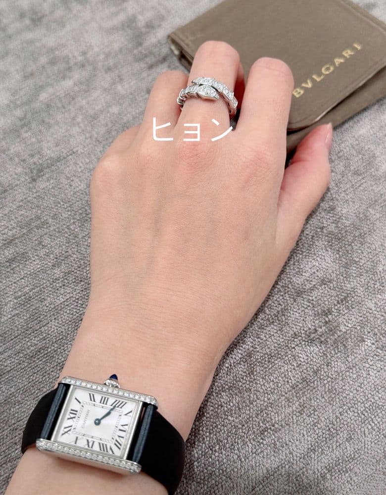 Bulgari Serpenti Seduttori ring in white gold