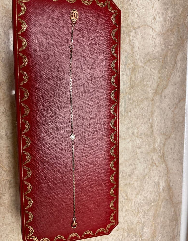 까르띠에 다무르 스몰 팔찌 로즈 골드