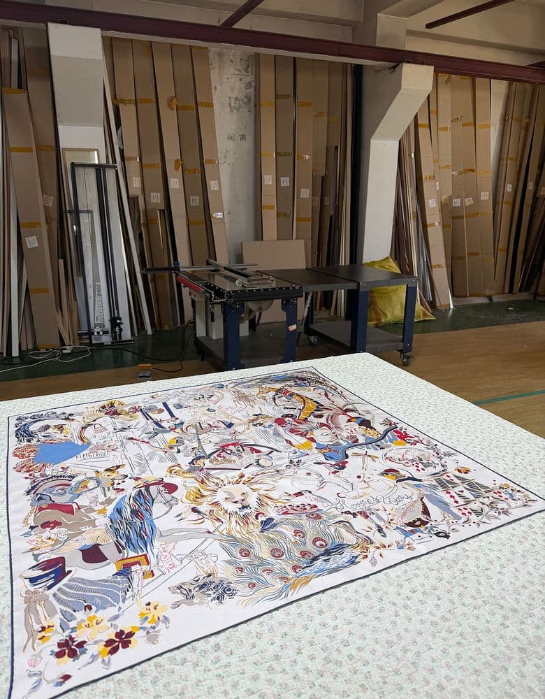 I framed an Hermès scarf – it looks amazing! And now I'm totally obsessed with scarves...