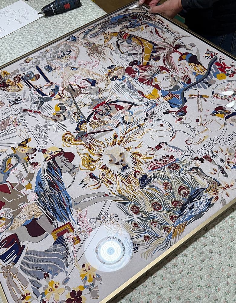 I framed an Hermès scarf – it looks amazing! And now I'm totally obsessed with scarves...