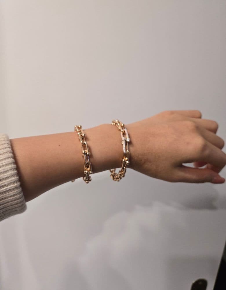 티파니 미디엄 링크 팔찌 (목걸이로 활용 법)