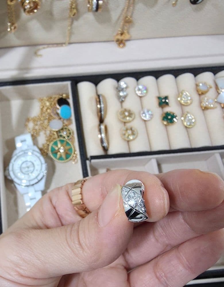 샤넬 신상 코코 귀걸이 화골, 다이아